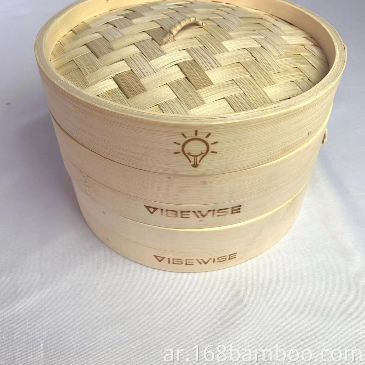 Laser Logo for bamboo steamer